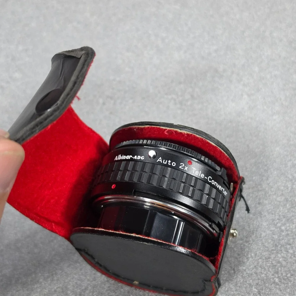 Albinar-ADG Auto 2x Tele-Converter Camera Lens‎ Accessory Black Excellent Case
